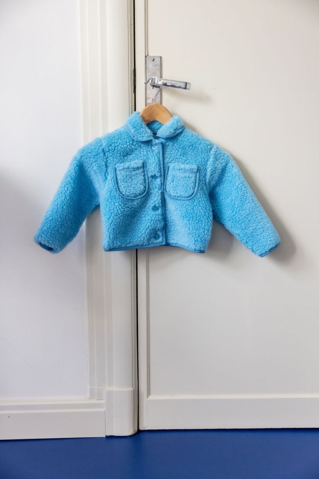 Jas teddy turkoois 10j