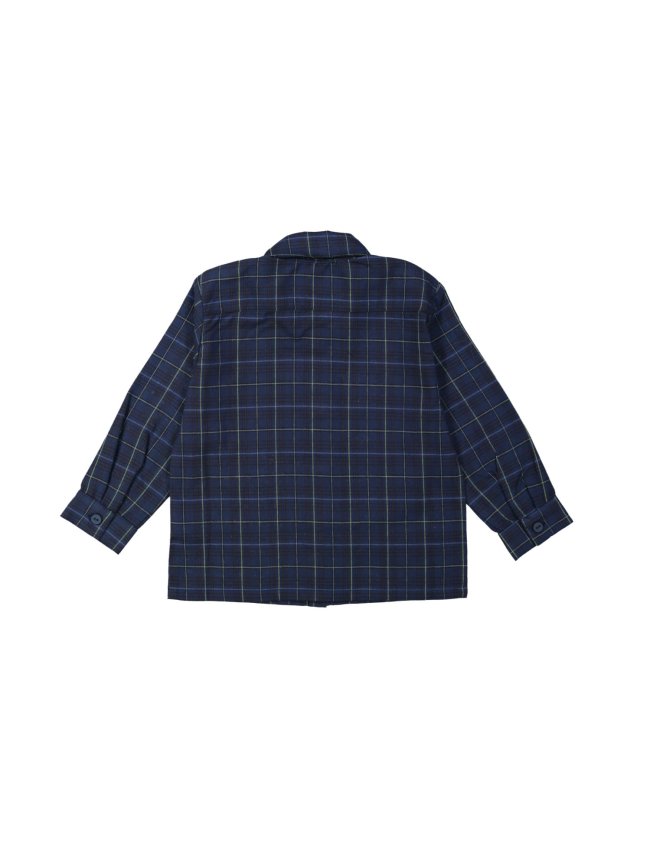 Hemd ruit donkerblauw 12m