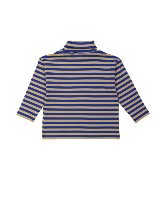 Souspull rib streep kobalt