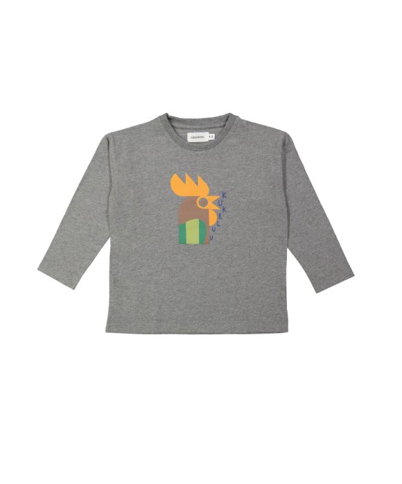 T-shirt kukeluu grijs chiné