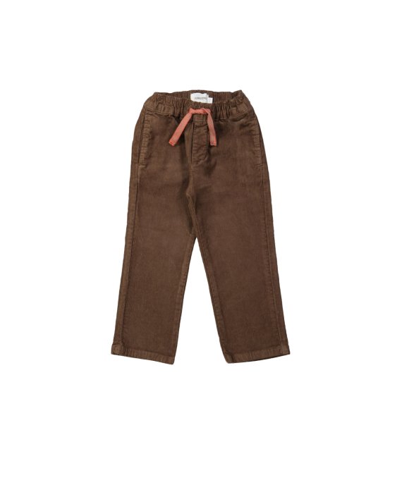 Comfy broek rib donkerbruin