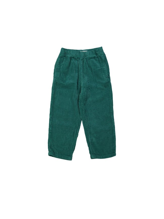 Comfy broek brede rib donkergroen 12m