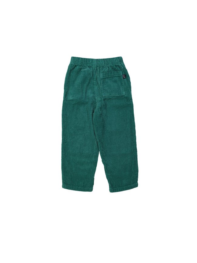 Comfy broek brede rib donkergroen 12m