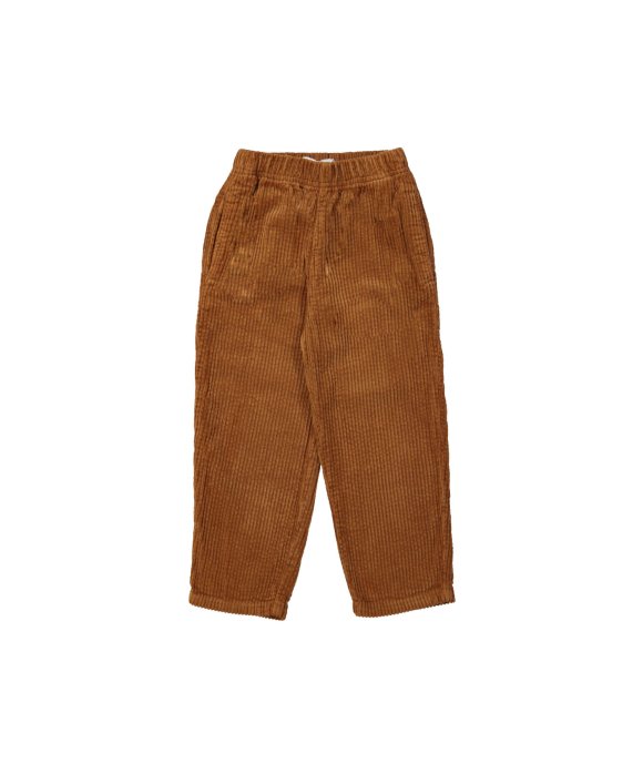 Comfy broek brede rib donkeroranje
