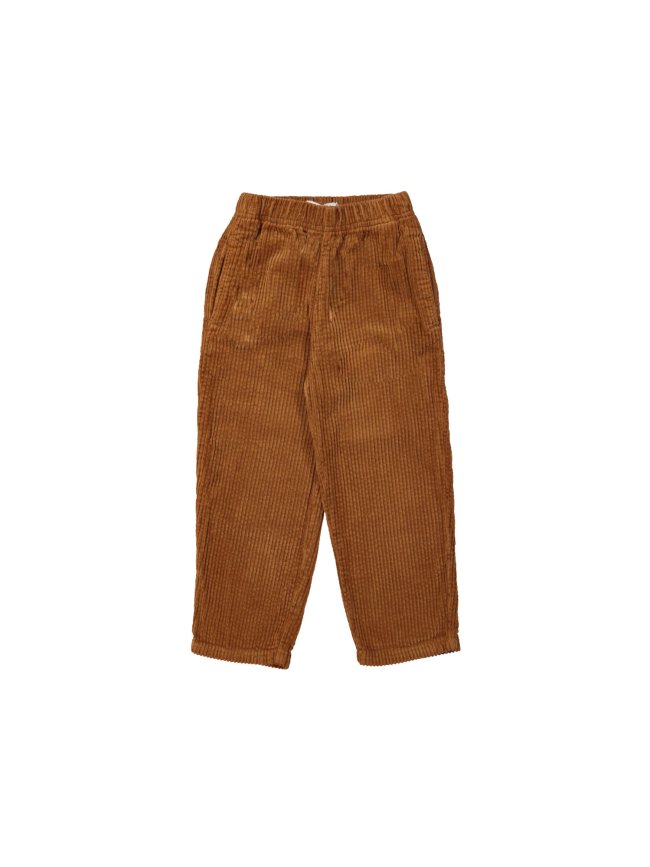 Comfy broek brede rib donkeroranje 12m