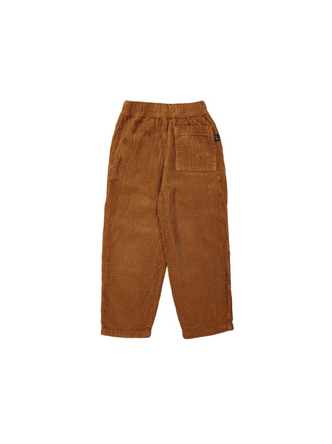 Comfy broek brede rib donkeroranje 12m