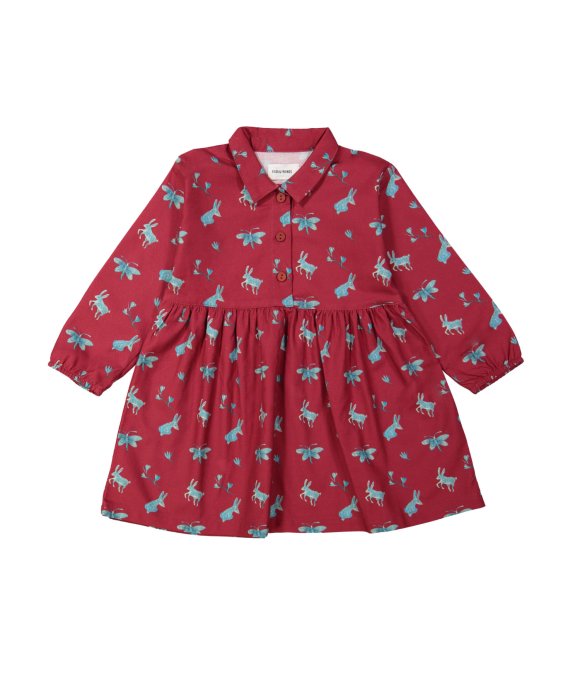 Jurk rabbits rood