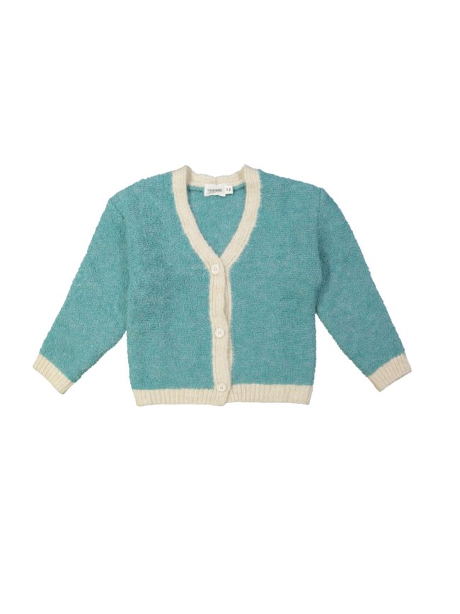 Gilet tricot aqua 12m-18m