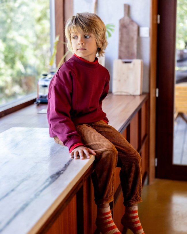 Sweater filou rood 12m