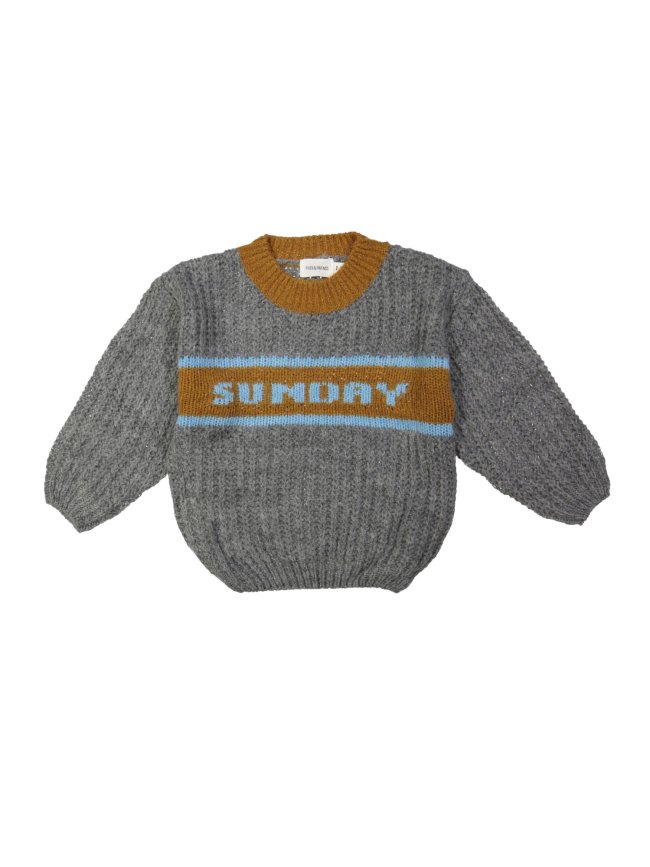 Pull sunday grijs 12m-18m
