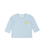 T-shirt birdspotter blauw 18m