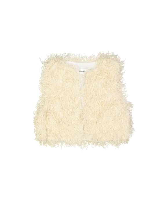 Bodywarmer pluim beige