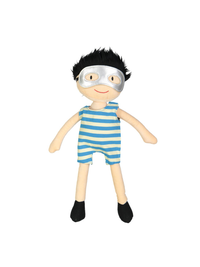 poppensalopette streep blauw