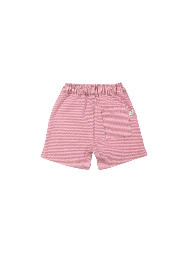 Comfy bermuda jeans streep rood 12m