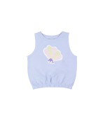 Top shell lichtblauw 12m