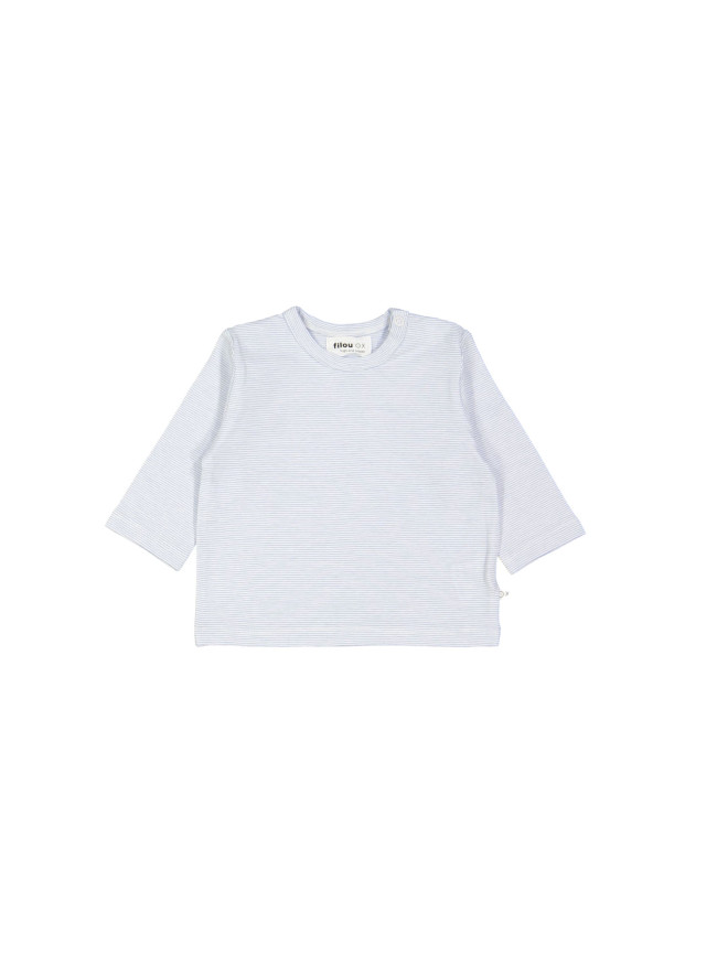 T-shirt streep blauw 00m