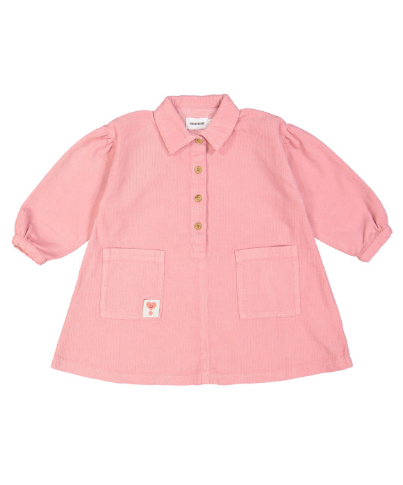 jurk babyrib hot pink