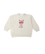 Sweater cowboy lichtgrijs chiné 12m-18m
