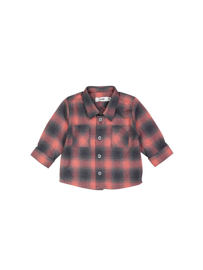 hemd mini degradé ruit rood 03m