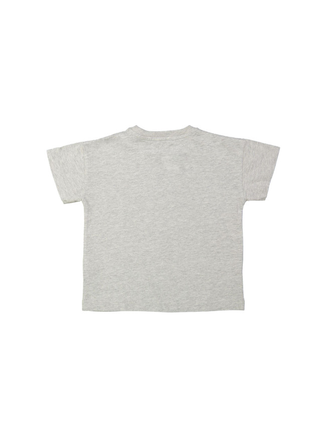 T-shirt bear lichtgrijs chiné 12m-18m