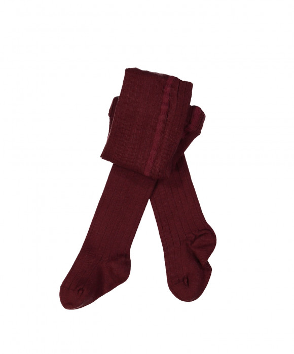 kousenbroek rib bordeaux