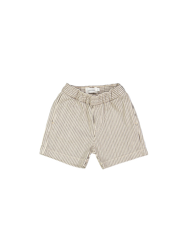 Comfy bermuda streep ecru 12m