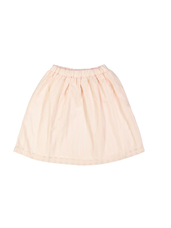 Rok midi streep lichtroze 04j