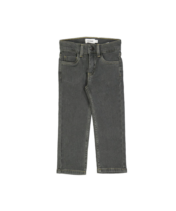 Jeans regular rits grijs 