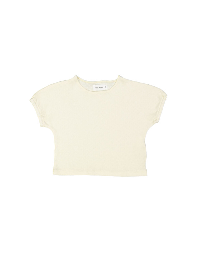 T-shirt ajour vanille 12m