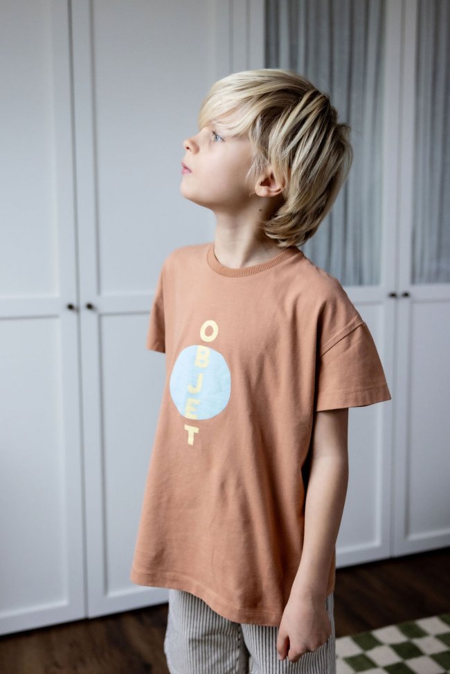 T-shirt objet lichtbruin 12m