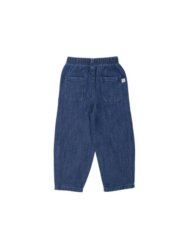 Jeans balloon stone wash blauw 12m