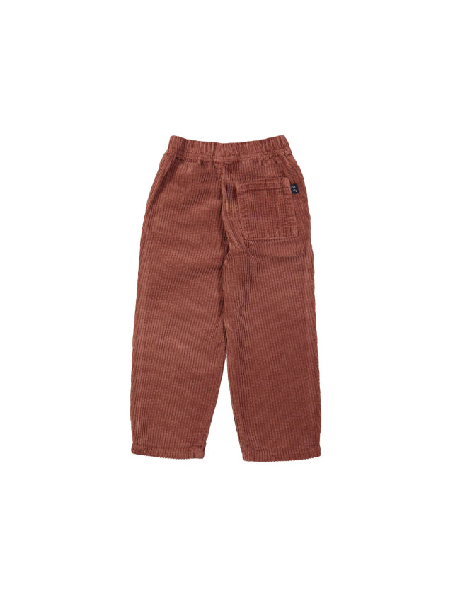 Comfy broek brede rib roest 12m-18m