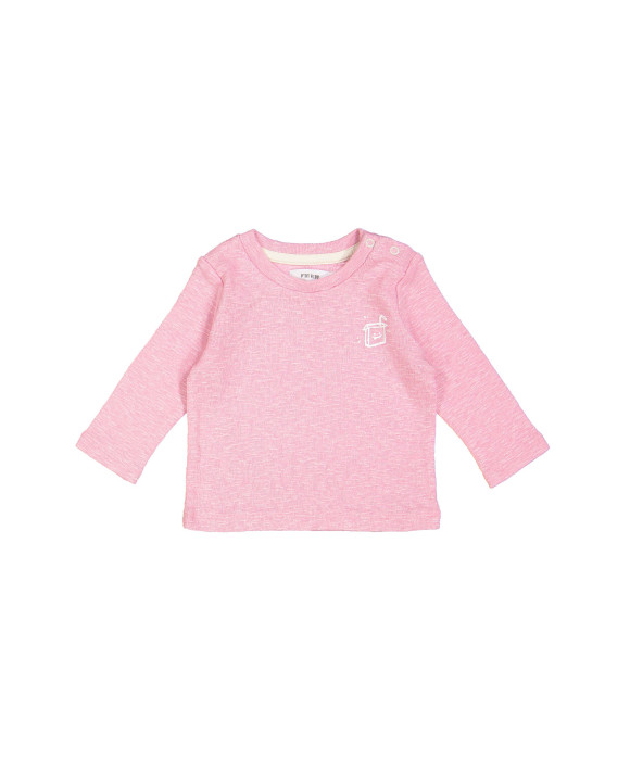 t-shirt rib milk box roze