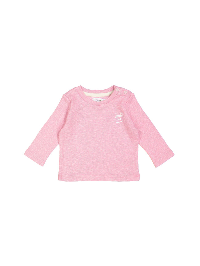 t-shirt rib milk box roze 00m