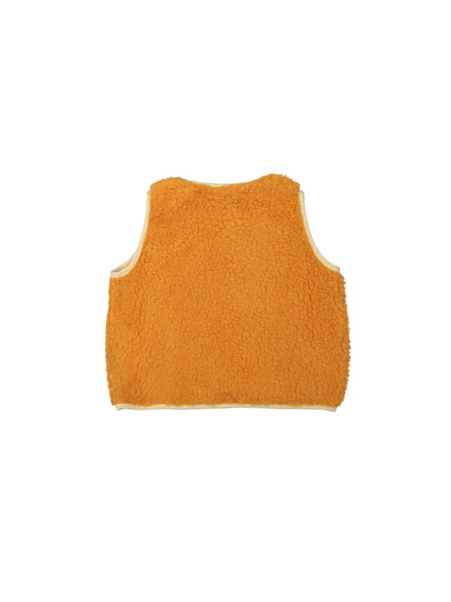Bodywarmer teddy oranje 12m-18m