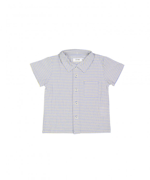 hemd mini vichy blauw