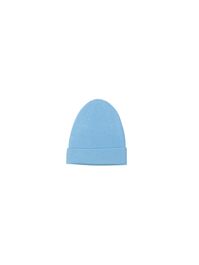 Muts blauw merino wol