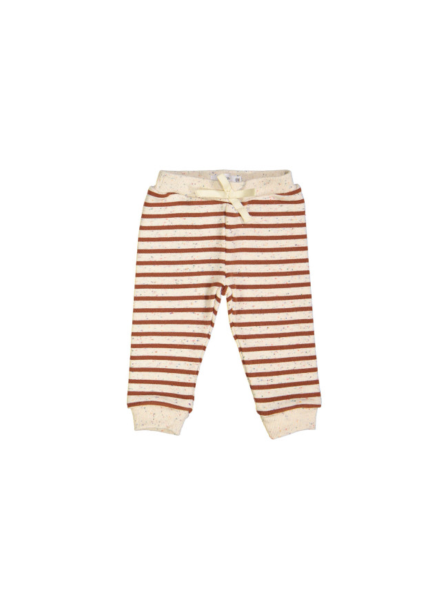 jogging broek mini streep bruin 06m