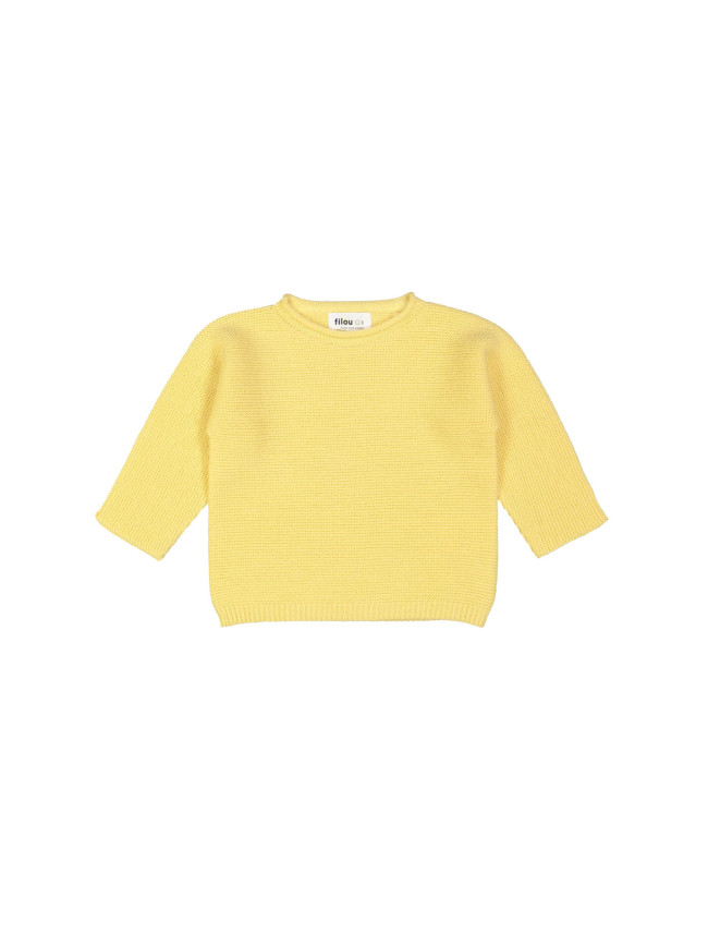 Pull geel merino wol 08m-12m