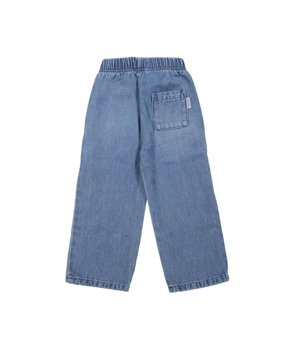 Jeans straight stone bleach