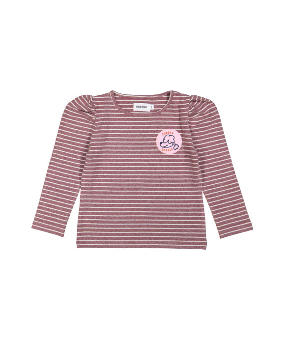 t-shirt pouf stripe bordeaux