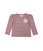 t-shirt pouf stripe bordeaux 02j