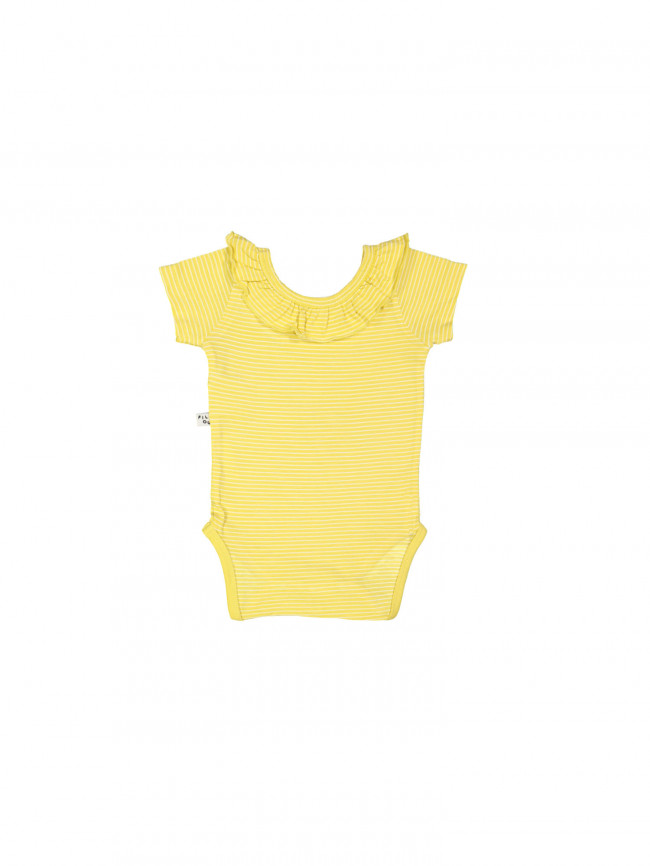body pierrotkraag streep geel 03m