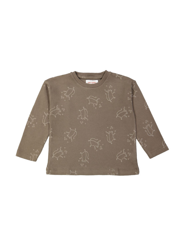 T-shirt muis taupe 12m-18m