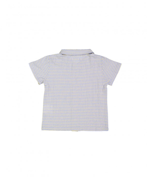 hemd mini vichy blauw