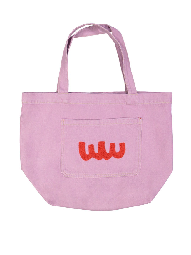 totebag jeans mauve one size