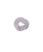 Scrunchie ruit lichtblauw