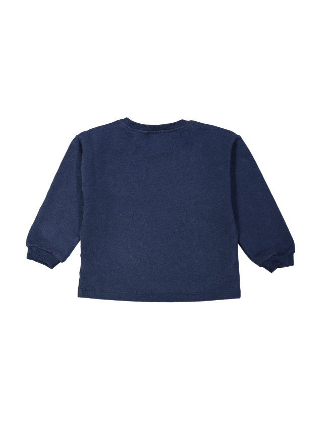 Sweater ma cherry donkerblauw melangé 12m