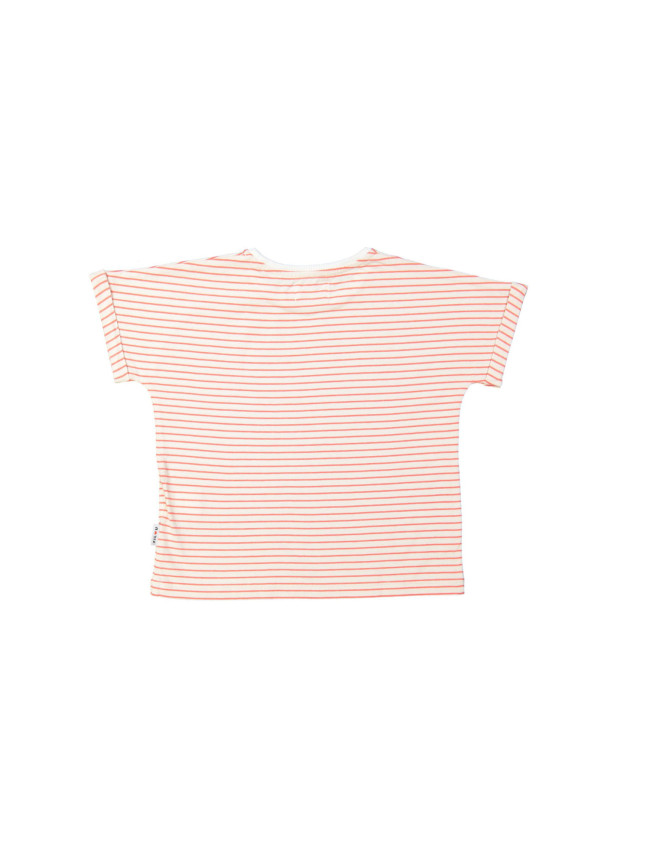T-shirt streep rood 12m