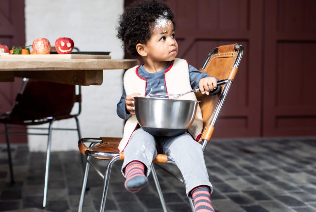 t-shirt mini zak streep grijs blauw 03m